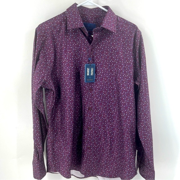 NWT David Donahue Longsleeve Button Down Shirt - Picture 1 of 8